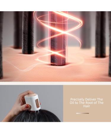 Kyaoayo Electric 2-in-1 Scalp Massage Device | Deep Calming Massage Brush for Hair Treatment & Essential Oil Application - Buy Online on GoSupps.com