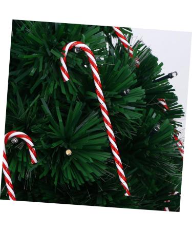 Zerodeko 24pcs Christmas Cane Ornament Red White Candy Cane Candy Crutch Pendants Christmas Utenciles Acrylic - Buy Online on GoSupps.com