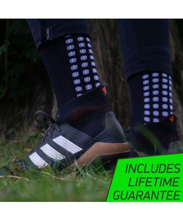 LUX Anti-Slip Soccer Socks - Non-Slip Sports Grip Pads - Black - Buy Online on GoSupps.com