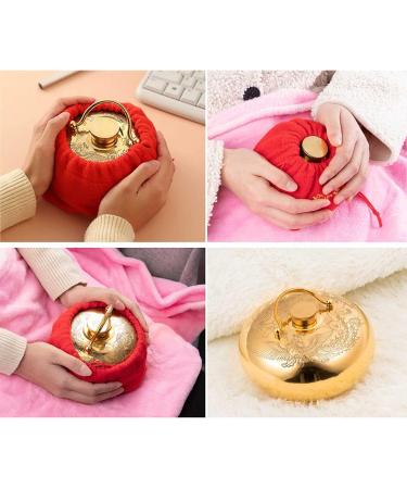 Premium Copper Hot Water Bottle for Pain Relief & Heat Therapy Safe & Durable 22cm Heat Cold Sack | W36J - Buy Online on GoSupps.com