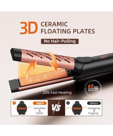 Airflow Styler 2-in-1 Curling Iron & Hair Straightener | 360 Adjustable Temp | Ionic Cool Air Technology for All Hair Types - Buy Online on GoSupps.com