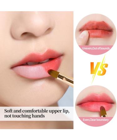  2 Pack Lip Brush for Lipstick Skycase Retractable Lip Brushes Concealer Makeup Dual End Makeup Brush for Lipstick Lip Gloss with Lid Travel Size Golden/Pink Golden+Pink - Buy Online on GoSupps.com