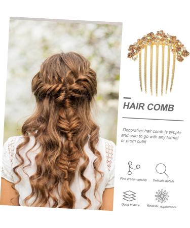 minkissy Hair Jewelry Bridal Hair Comb Bridal Hair Accessories Hair Combs for Women Accessories Diamond Hair Accessories Prom Hair Accessories Rhinestones Back of Head Bride Wedding - Buy Online on GoSupps.com