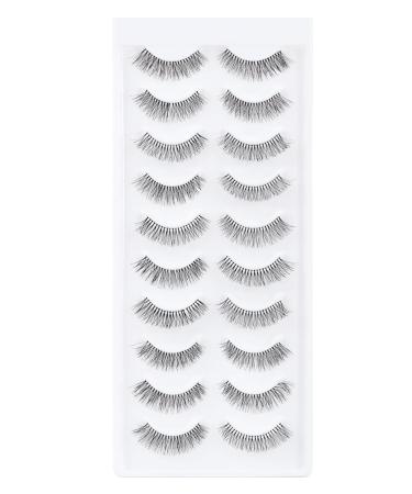 Buy EMEDA 3D False Eyelashes 10 Pairs of Handmade Natural Look Eyelashes for Daily Makeup - Buy Online on GoSupps.com