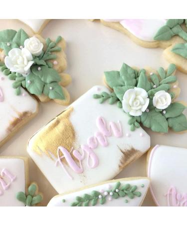 30 White Icing Flowers by Simply Sucr | Small White Flowers | Edible Roses| Wedding | Edible Flowers | Icing Flowers | Icing Roses | Wedding Favors | Edible Flowers | Simply Sucre 30 Count - Buy Online on GoSupps.com
