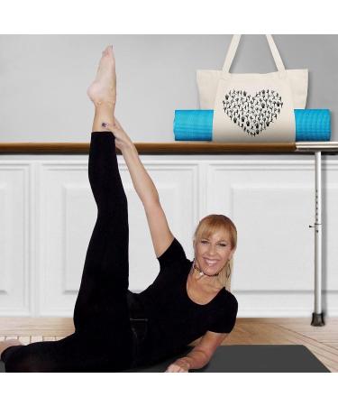 Yoga Mat Canvas Tote Bag with Mat Carrier Pocket - Yoga Mat Carrier Shoulder Bag for Women & Men - Pilates, Gym, Travel, Beach - Buy Online on GoSupps.com