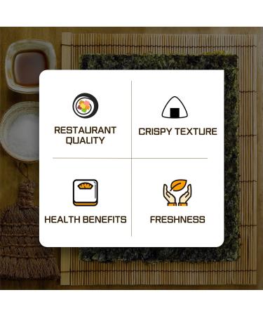 Daechun(Choi's1) Roasted Seaweed GIM (100+100 Full Sheets) Value Pack - Gold Grade, Vegan, Gluten Free from Korea - Buy Online on GoSupps.com