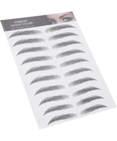 6D Sourcils Autocollant De Tatouage Professionnel tanche Autocollant De Transfert De Sourcils Outil De Maquillage Des Sourcils pour Femmes et Filles (Noir)(NOIR-02) - Buy Online on GoSupps.com