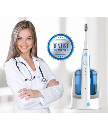 Pursonic S750 Sonic Toothbrush - Smart Series Rechargeable Electric Toothbrush for Adults | 12 Bonus Brush Heads - International Shipping Available - Buy Online on GoSupps.com