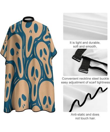 Ghost Boo Background Barber Cape | Professional Hair Cutting Cape for Kids - Cute Apron for Boys & Girls - Buy Online on GoSupps.com