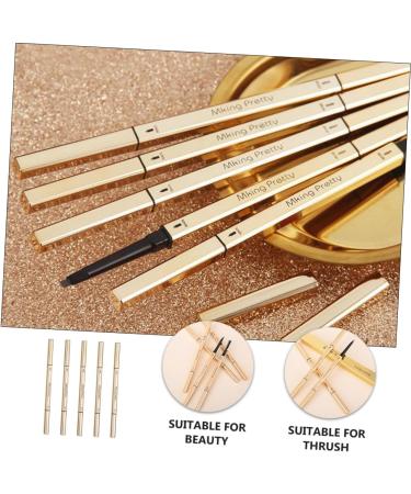 Mikinona 5pcs Double Ended Eyebrow Pencil Double- Head Eyebrow Pens Eyebrow Makeup Tools Eyebrow Ink Plastic - Buy Online on GoSupps.com