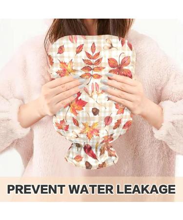 Naanle 2L Maple Leaves Heat Bottle - Transparent Hot Water Bottle for Pain Relief & Cold Therapy - Hand and Foot Heating Bag - Buy Online on GoSupps.com