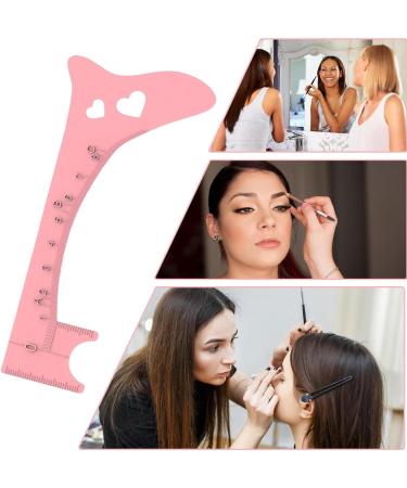 Eyebrow Drawing Guide - Silicone Eyebrow Makeup Mapping Template | Brow Positioning Ruler Professional Quick Eye Makeup Tool Shaping Grooming Stencil Pink - Buy Online on GoSupps.com