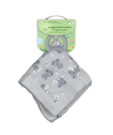Green Sprouts Organic Cotton Teething Ring - Coala Grey | Safe & Eco-Friendly Baby Teether - Buy Online on GoSupps.com