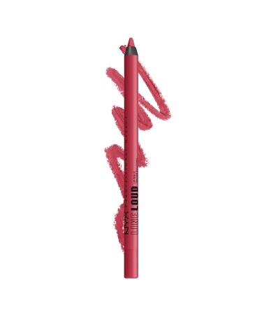 NYX PROFESSIONAL MAKEUP Line Loud Lip Liner  Longwear and Pigmented Lip Pencil with Jojoba Oil & Vitamin E - On A Mission (Blue Red) 12 On A Mission