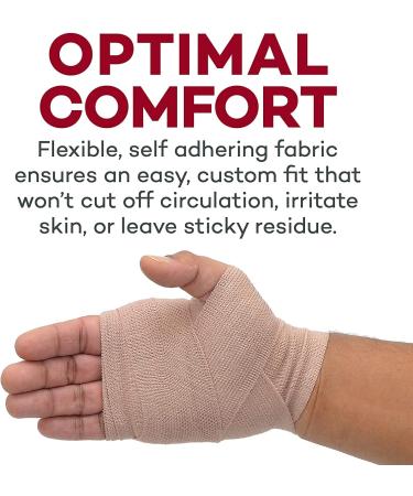Dealmed Compression Bandages 3 Inch with Clip Closure - Stretch Elastic Wraps for Injuries & Wound Care - Pack of 2 - Buy Online on GoSupps.com