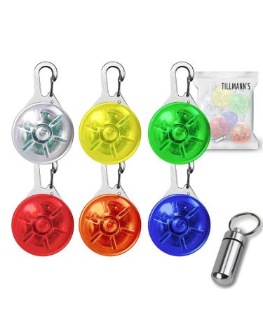 O Lights 6 pieces safety clip with 3 illuminated modes flashing light school bags children dogs cats joggers camper address trailer for free