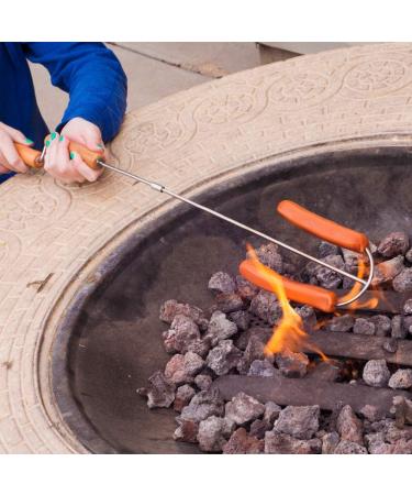 Wolf'em Marshmallow Roasting Stick - Campfire Pie S'More & Hot Dog BBQ Roaster 2 Pack | Multiple Attachments & Easy Spin Handles - Includes Bag - Buy Online on GoSupps.com