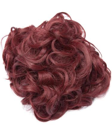 Curly Wavy Messy Hair Extension Bun - Clip-In Drawstring Ponytail Comb Chignon - Buy Online on GoSupps.com