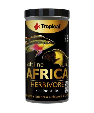 Soft Line Africa Herbivore Size S 250ml / 150g - Soft Food in the Form of Descending Sticks for African Herbivorous and Omnivorous Fish