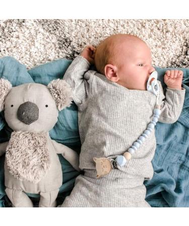 Buy 6-Piece Baby Pacifier Clip Set | Metal & Wood Safe Nuckel Clips for Teething Girls | Stylish Pacifier Chain Accessories - Buy Online on GoSupps.com