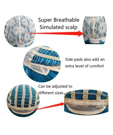 Natural Ombre Short Hair Wig for Women - Blonde & Brown Full Wig | Stylish Ladies Wig with Net - Buy Online on GoSupps.com