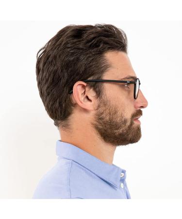 Muunel Blue Light Glasses | Essilor Anti-Glare | HD Vision | Non-Prescription | Black Frame for Men - Buy Online on GoSupps.com