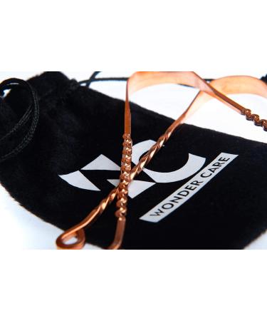 Buy Wonder Care Copper Tongue Cleaner for Couples | Ayurvedic Surgical Tongue Scraper | Copper Zigzag & Twister Cleaners | Best Tongue Cleaner for Adults - Buy Online on GoSupps.com