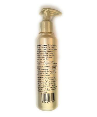 Trader Joe's Lemongrass Coconut Body Oil - Nourishing Almond & Jojoba Oils 4.8 FL OZ | International Shipping Available - Buy Online on GoSupps.com