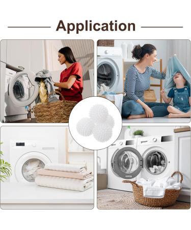 uxcell 4pcs Reusable Laundry Dryer Balls - Vinyl Drying Balls to Reduce Wrinkles Static & Drying Time | Energy-Saving Fabric Softener - Buy Online on GoSupps.com