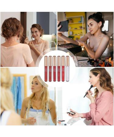 Rouge L vres Matte | Cosm tiques Glac s 12 Couleurs | Rouge L vres en Pot Non Collant - Pour Shopping R paration Femmes Fille Voyage D placement Professionnel Sc ne Rendez-vous et Tube dor  - Buy Online on GoSupps.com