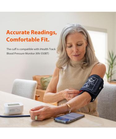 iHealth Extra Large Adult Blood Pressure Cuff (16.5-18.9") - Compatible XL Replacement for iHealth Track Monitor | Best BP Cuff for Big Arms - Buy Online on GoSupps.com