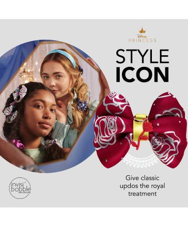 Invisibobble Bowtique Spiral Hair Ring with Bow - Disney Princess Belle | Strong Elastic Grip Coil Accessories for Women - Gentle for Girls, Teens, & Thick Hair - Buy Online on GoSupps.com