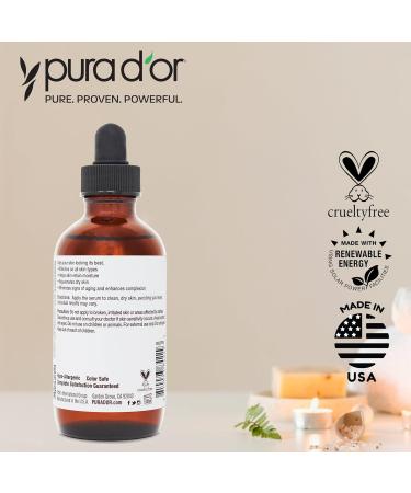 PURA D'OR 3.3 Oz Hyaluronic Acid Serum For Deep Hydration - Anti-Aging Plumping & Moisturizing Formula For Smooth Supple Skin - Natural Skincare Boost - Fine Lines & Wrinkle Reducer - Travel Size 3.3 Fl Oz (Pack of 1) - Buy Online on GoSupps.com