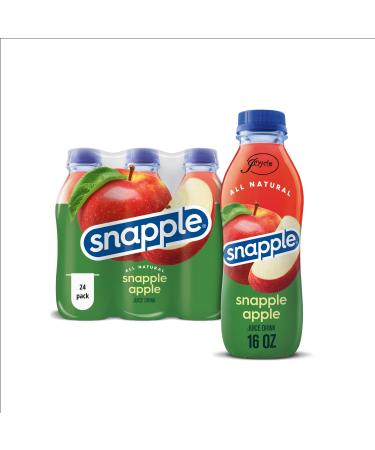 Snapple - Apple - 16 fl oz (12 Plastic Bottles) Apple 16 Fl Oz (Pack of 12)