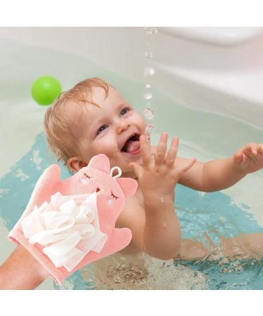 Shower Sponge for Kids Girls Soft Body Wash Sponge - Gentle Kid Body Wash Sponge Children's Body Wash Sponge Comfortable Children's Bath Scrubber Pink - Buy Online on GoSupps.com