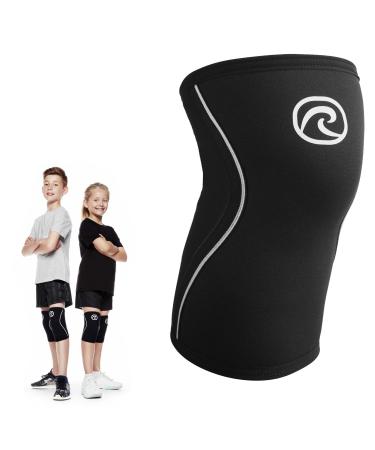 Reh band Kniebandage children from 5mm SBR/Neopren bandage knee for girls & boys compression bandage for sport: football tennis or running color: black size: S black - 1 piece