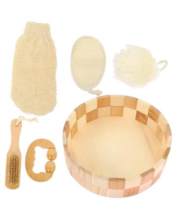 FRCOLOR 3-Piece Bath Set - Exfoliating Sponge & Shower Tools for Women's Self-Care & Relaxation - Buy Online on GoSupps.com