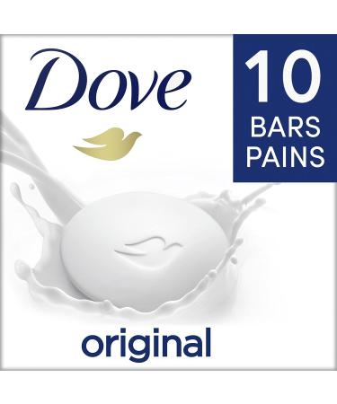 Dove Beauty Bar more moisturizing than bar soap Original for clean and soft skin 106 g 10 count 106 g (Pack of 10) Beauty Bar - Buy Online on GoSupps.com
