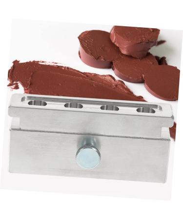 NOLITOY Aluminum Alloy 4 Hole Lipstick Mold Set | DIY Lip Tint Lip Balm & Lip Gloss Kit | Perfect Lipstick Maker Tools 10.2X4.6cm Silver - Buy Online on GoSupps.com