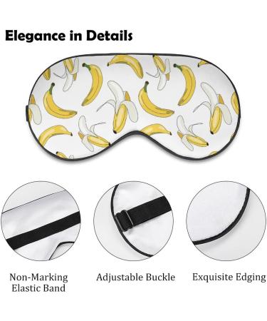 Banana Sleep Mask - Soft Comfortable Eye Mask with Adjustable Strap | Light Blindfold for Travel - Ideal for Boys Girls Women & Men - Buy Online on GoSupps.com