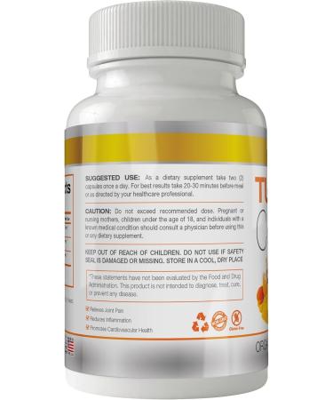 Turmeric Curcumin with Piperine 1500mg. Highest Potency Available. Premium Pain Relief & Joint Support with 95% Curcuminoids. Non-GMO Gluten Free 90 ct - Buy Online on GoSupps.com