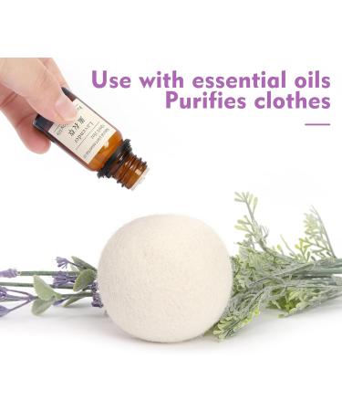 CAYYET Wool Dryer Balls 8-Pack Dryer Balls Laundry Reusable Reduce Clothing Wrinkles - Buy Online on GoSupps.com
