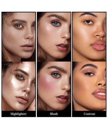 3Pcs Cream Contour Stick Makeup Kit - Waterproof Blendable Blush Highlighter & Bronzer Trio for Long-Lasting Face Makeup | International Shipping Available - Buy Online on GoSupps.com