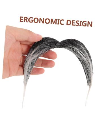 DEARMAMY Realistic Mustache for Cosplay False Facial Hair Fake Cosplay Beard Adhesive Mustaches Fake Beard Grandpa Cosplay Costume Simulated Mustache Realistic Mustache for Party Cloth 12x11cm As Shown - Buy Online on GoSupps.com