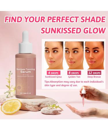 71Nmly 2PCS Sunless Tanning Drops120ML Self Tanning DropsSelf Tanning Face and Body Natural Melanin BoostingHerbal Tanning Moisturizer for All Skin Types - Buy Online on GoSupps.com
