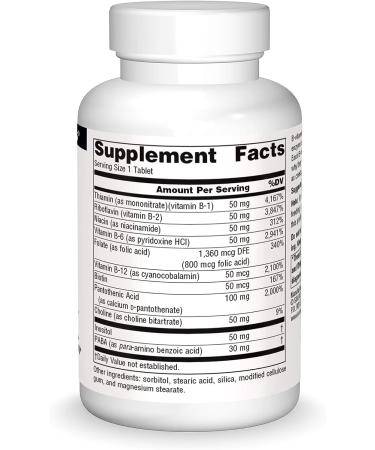 Source Naturals B-50 Complex - Energy Production Support - 50 Tablets - Buy Online on GoSupps.com