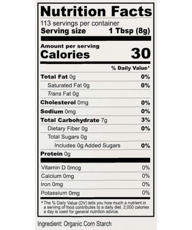 Anthony's Organic Corn Starch 2 lb - Gluten Free, Vegan & Non GMO - Buy Online on GoSupps.com