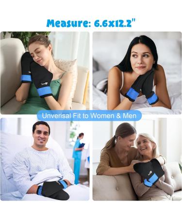 SuzziPad Hand Ice Pack Cold Gloves for Neuropathy & Carpal Tunnel Relief - Microwavable Heated Gloves for Pain Relief - Buy Online on GoSupps.com