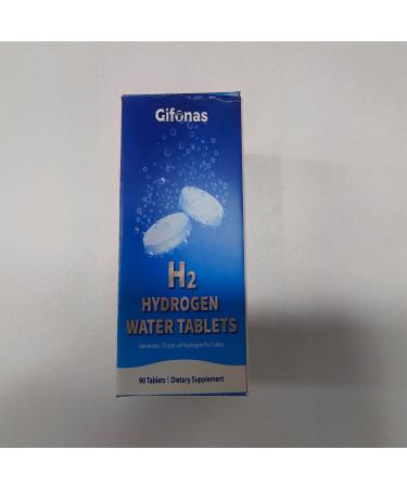 gifonas Hydrogen Water Tablets 10 PPM H2 Hydrogen with 150mg Magnesium Antioxidant Support for Cellular Health Energy Immune Balance & Mental Clarity Mineral Food Supplements (90 Servings)